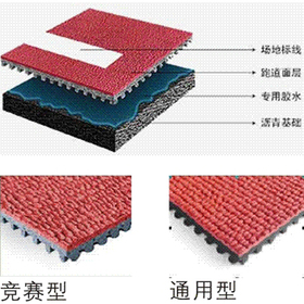预制型橡胶跑道